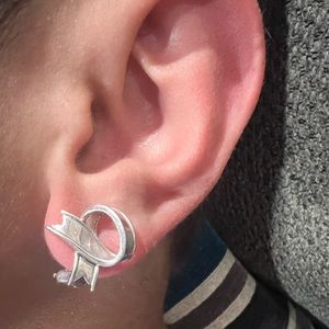 Tiffany and Co. Sterling 925 Silver Paloma Picasso Heart Earrings